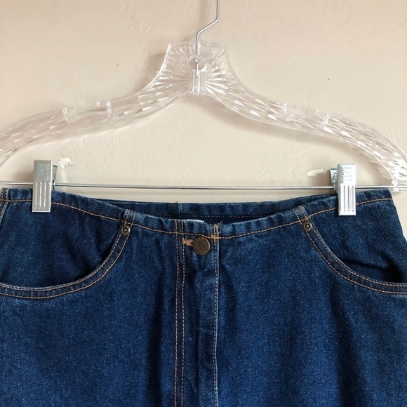 Vintage 90’s Juke Box Western Denim Maxi Skirt - Picture 5 of 9